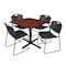 Cain Cain Square Table & Chair Set, Wood, Metal, Polypropylene Top TB3636CH44BK - alternate 1
